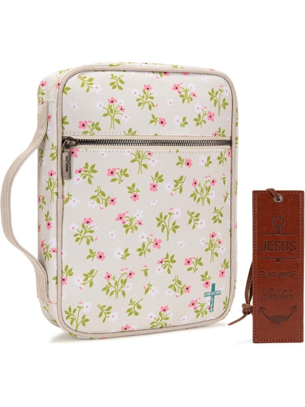 Women's Beige Floral Slouchy Hobo Bag Soft Designer Shoulder Top Handle Handbag